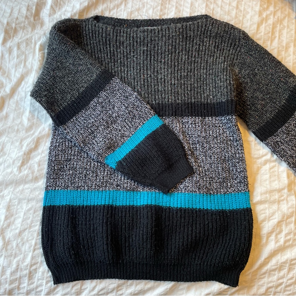 Colorblock Crew Neck Sweater